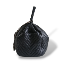 Bolsa Chanel Chevron Deerskin Preta