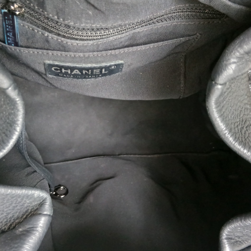 Bolsa Chanel Chevron Deerskin Preta