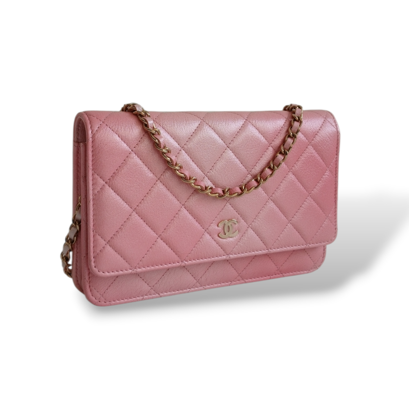 Bolsa Chanel Woc Rosa Metalizado 