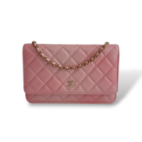 Bolsa Chanel Woc Rosa Metalizado 