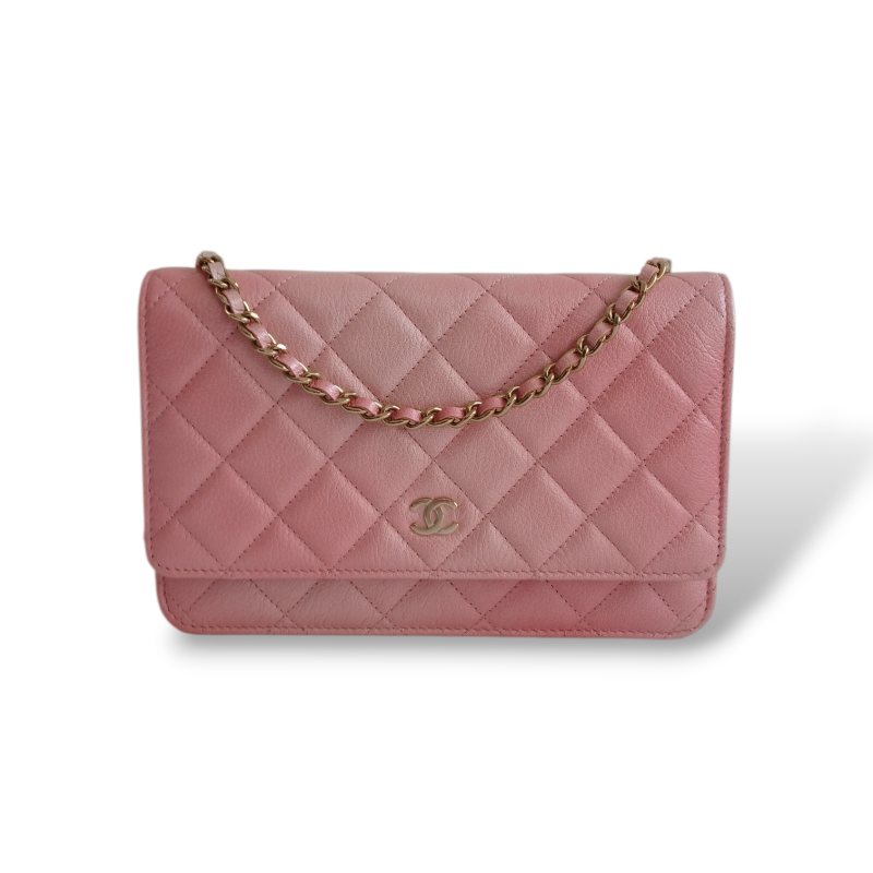 Bolsa Chanel Woc Rosa Metalizado 