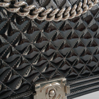 Bolsa Chanel Boy Verniz Preta Bolsa Chanel Boy Verniz Preta