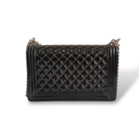 Bolsa Chanel Boy Verniz Preta Bolsa Chanel Boy Verniz Preta