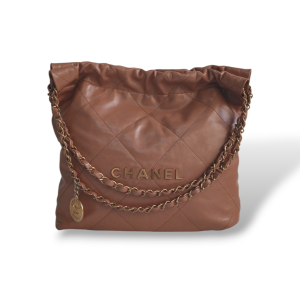 Bolsa Chanel 22 Small Bege 