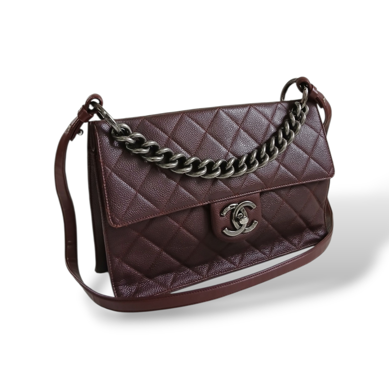 Bolsa Chanel Vintage Bordô