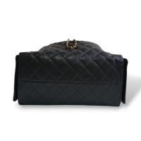 Bolsa Chanel 25 Couro Caviar Preto Ferragem Dourada Bolsa Chanel 25 Couro Caviar Preto Ferragem Dourada