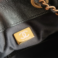 Bolsa Chanel 25 Couro Caviar Preto Ferragem Dourada Bolsa Chanel 25 Couro Caviar Preto Ferragem Dourada