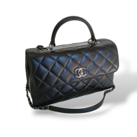 Bolsa Chanel Trendy CC Top Handle Preta Bolsa Chanel Trendy CC Top Handle Preta