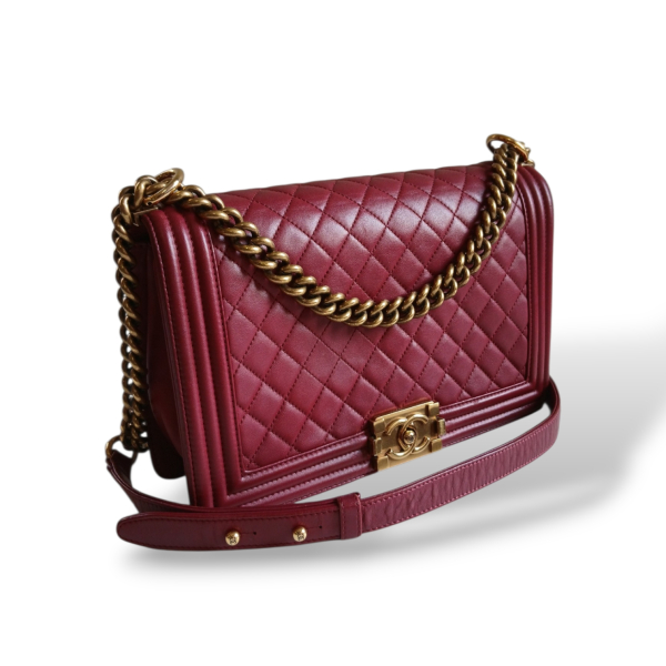 Bolsa Chanel Boy Vinho