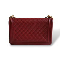 Bolsa Chanel Boy Vinho Bolsa Chanel Boy Vinho