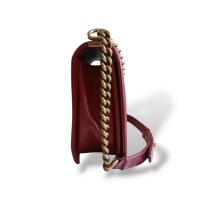 Bolsa Chanel Boy Vinho Bolsa Chanel Boy Vinho