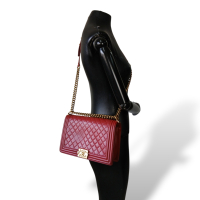 Bolsa Chanel Boy Vinho Bolsa Chanel Boy Vinho