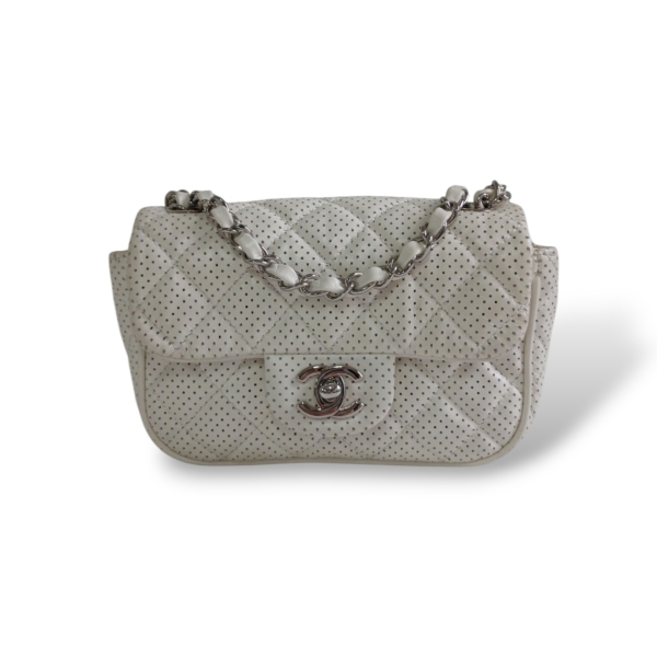 Bolsa Chanel Mini Pouch Off White