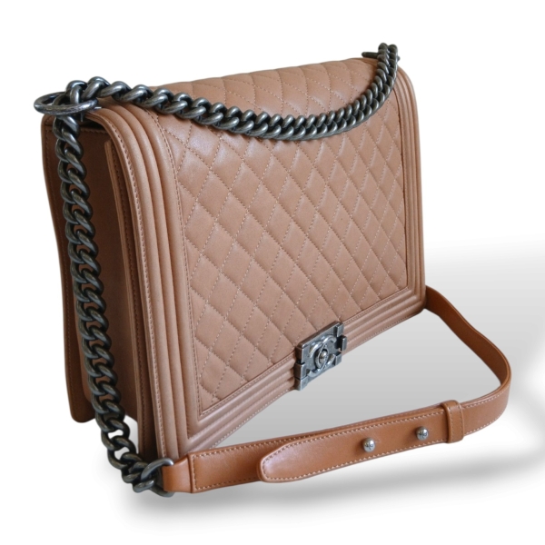 Bolsa Chanel Boy Large Bege