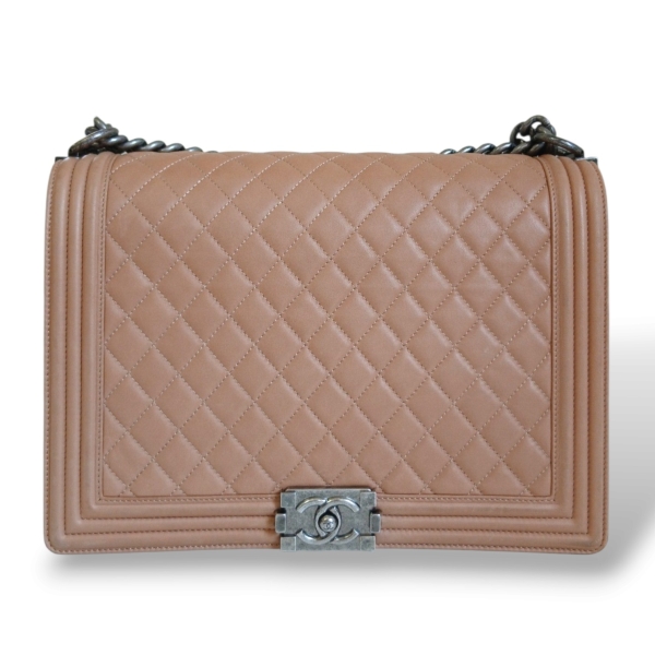 Bolsa Chanel Boy Large Bege