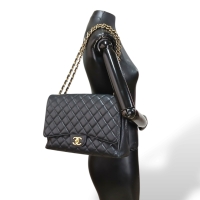 Bolsa Chanel Double Flap Preta 