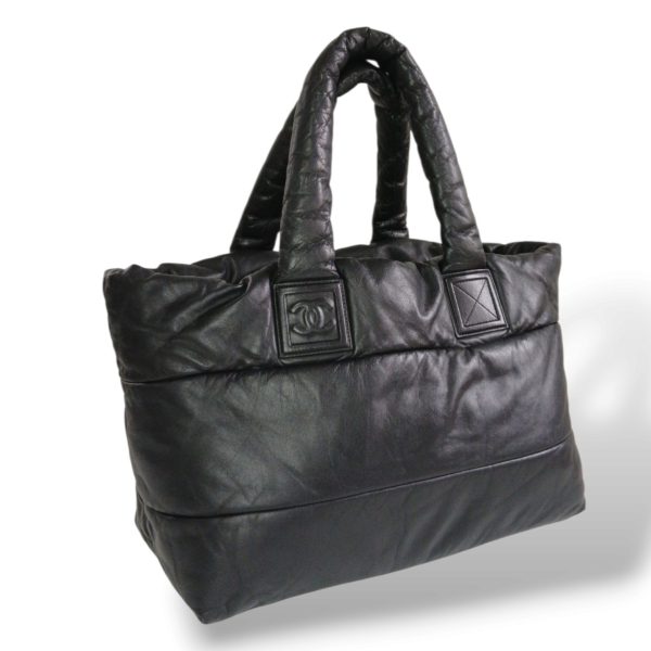Bolsa Chanel Coco Cocoon Couro Preta
