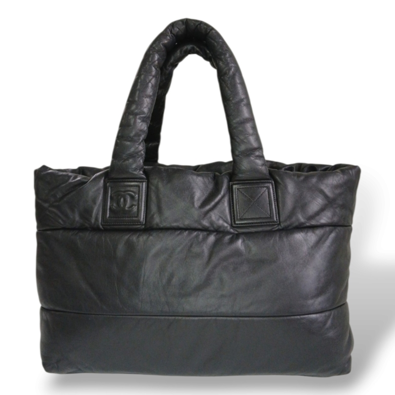 Bolsa Chanel Coco Cocoon Couro Preta