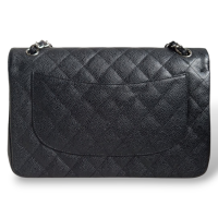 Bolsa Chanel Jumbo Classic Double Flap Caviar Preta