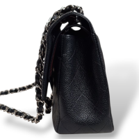 Bolsa Chanel Jumbo Classic Double Flap Caviar Preta
