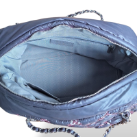  Bolsa Chanel Bubble Nylon Tweed Stitch Camera Berinjela