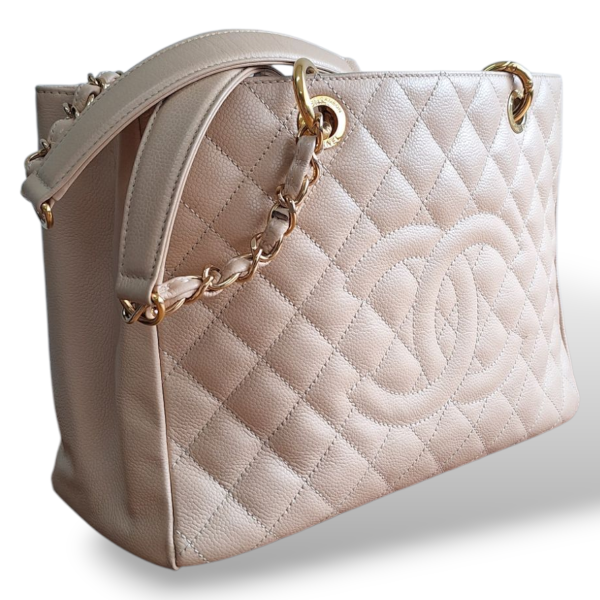 Bolsa Chanel Grand Shopping Bege