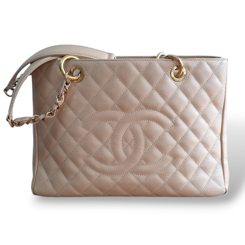 Bolsa Chanel Grand Shopping Bege