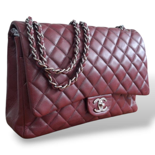 Bolsa Chanel Double Flap Burgundy 