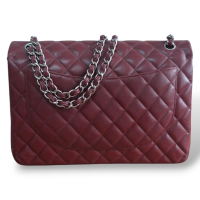 Bolsa Chanel Double Flap Burgundy 