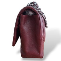 Bolsa Chanel Double Flap Burgundy 