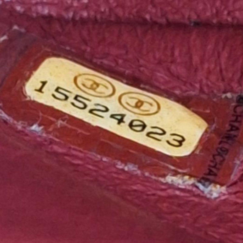 Bolsa Chanel Double Flap Burgundy 