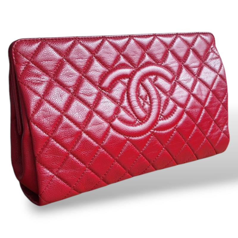 Clutch Chanel Matelassê Vermelha 