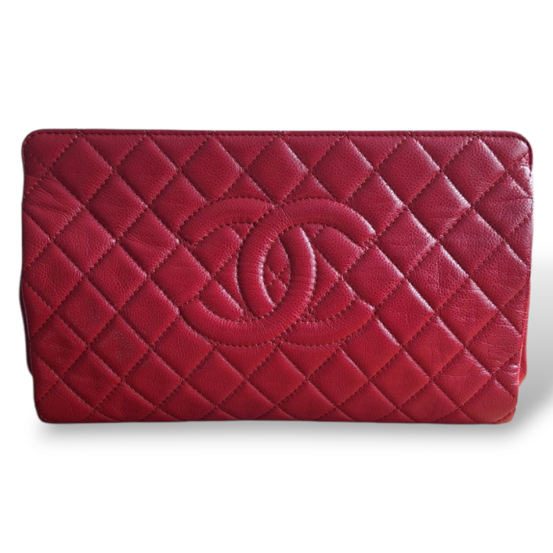 Clutch Chanel Matelassê Vermelha 