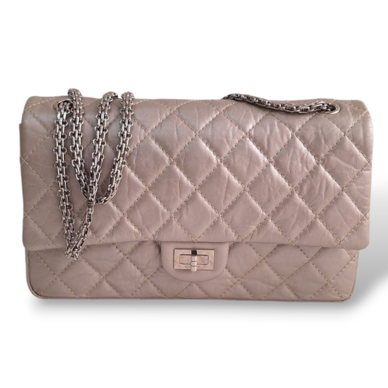 Bolsa Chanel 2.55 Double Flap Prata  Bolsa Chanel 2.55 Double Flap Prata
