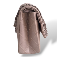 Bolsa Chanel 2.55 Double Flap Prata 