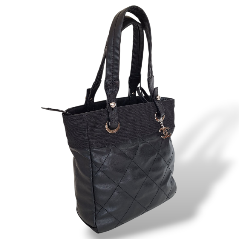 Bolsa Chanel Tote Paris Biarritz Preta