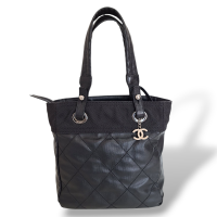 Bolsa Chanel Tote Paris Biarritz Preta