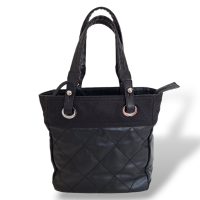 Bolsa Chanel Tote Paris Biarritz Preta