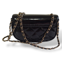 Bolsa Chanel Mini Verniz Preta 