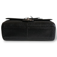 Bolsa Chanel Clássic Flap Média Python Preto