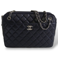 Bolsa Chanel Matelassê Azul Marinho 