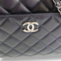 Bolsa Chanel Matelassê Azul Marinho 