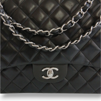 Bolsa Chanel Clássica Maxi Preta Single Flap