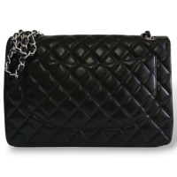 Bolsa Chanel Clássica Maxi Preta Single Flap