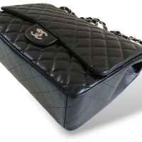 Bolsa Chanel Clássica Maxi Preta Single Flap