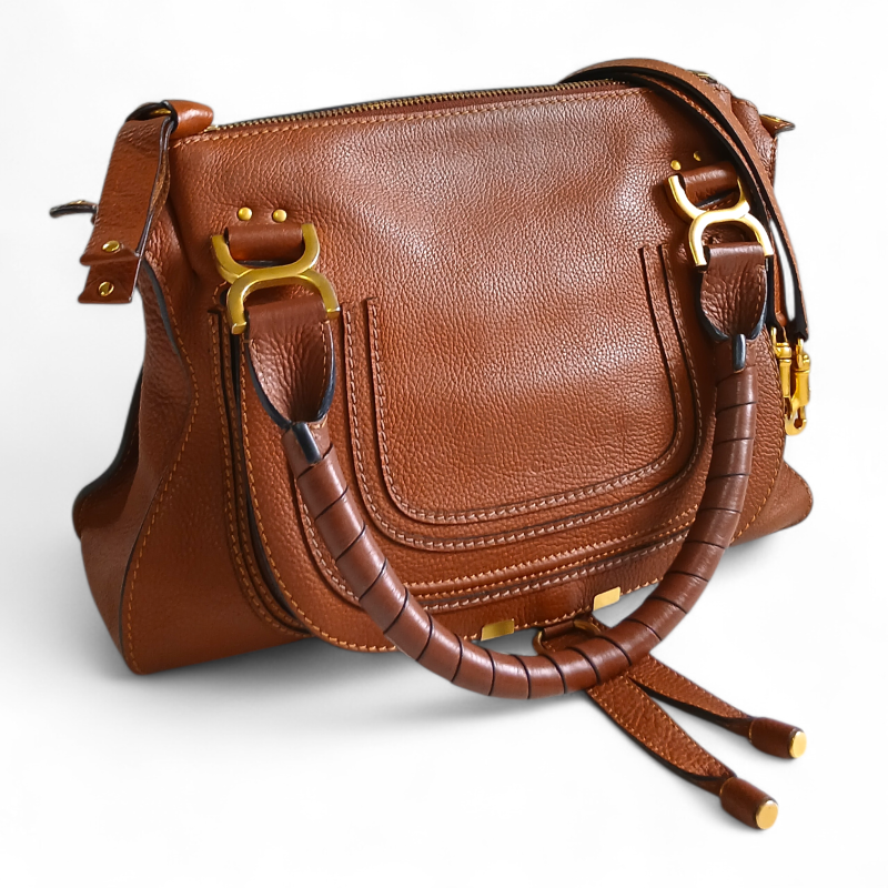 Bolsa Chloé Marcie Caramelo