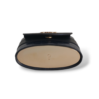 Bolsa Chloé Aby Lock Croco Marinho