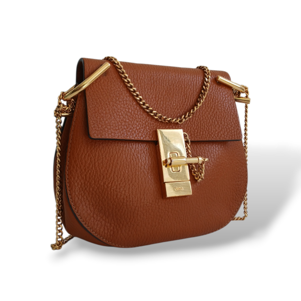 Bolsa Chloé Drew Caramelo