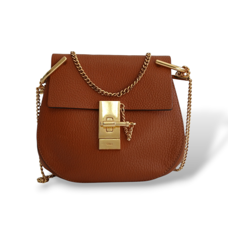 Bolsa Chloé Drew Caramelo