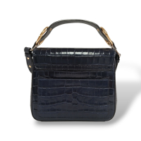 Bolsa Chloé Embossed Croco Azul Marinho Bolsa Chloé Embossed Croco Azul Marinho